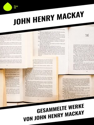 cover image of Gesammelte Werke von John Henry Mackay
